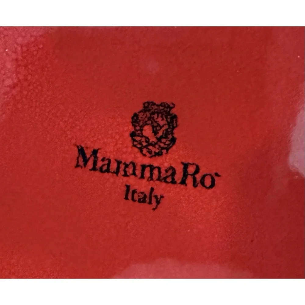 Set Of 2 Mamma Ro Italy Red Square 7